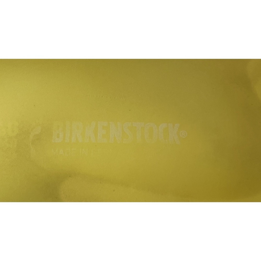 Birkenstock EVA Neon Yellow Single Strap Slide Sandals Womens 40 - Picture 13 of 16